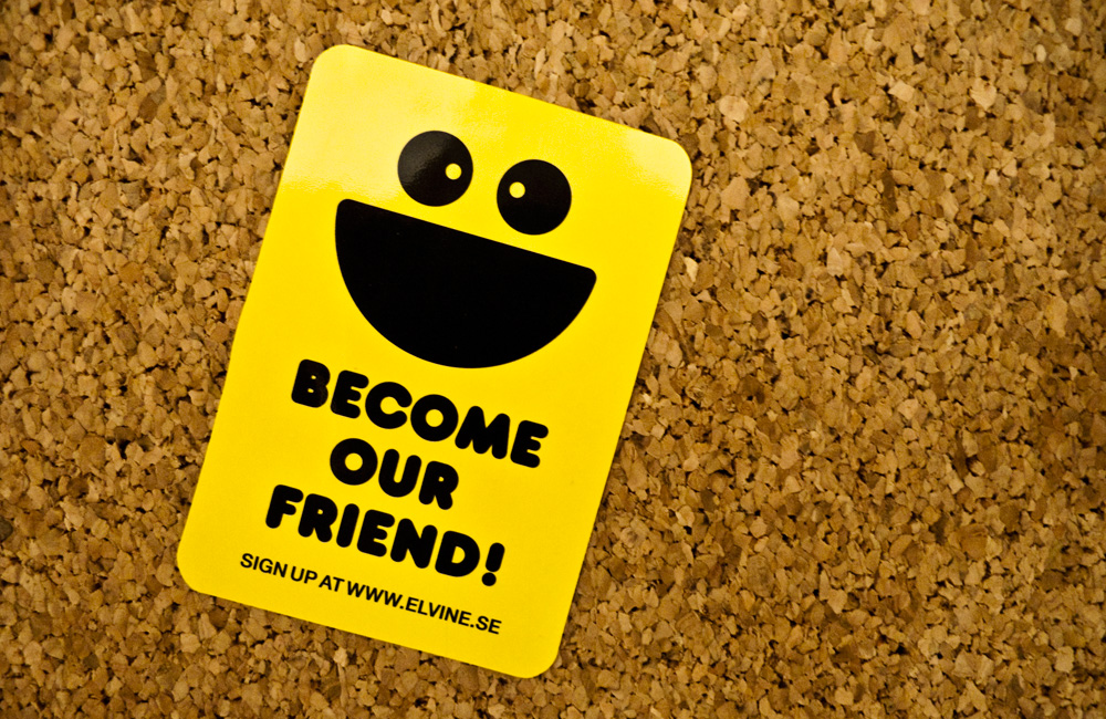 Become our friend!