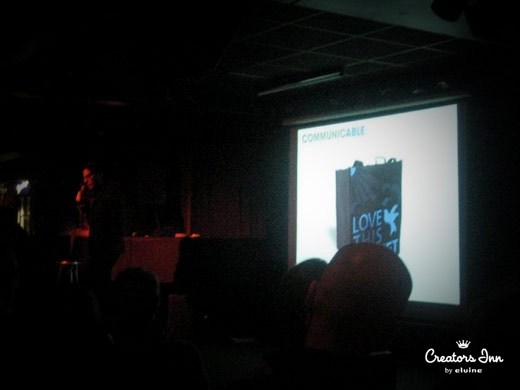 Artur presenting at Pecha Kucha GBG vol. #10 at club Nefertiti